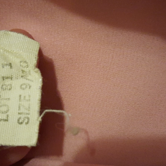 Vintage L.T.D. pink mauve dress by Roberta size 9/10 beautiful seed bead detail - Picture 4 of 9